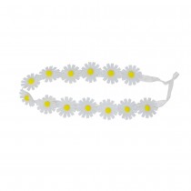 BANDEAU DE TÊTE FLEUR MARGUERITE BLANC ADULTE