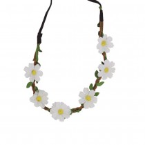 BANDEAU DE TÊTE MARGUERITES TRESSÉES BOHÈME FEMME