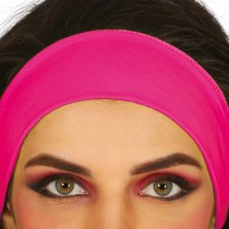 BANDEAU STRETCH SPORT ANNÉES 80 ADULTE FLUO FUCHSIA