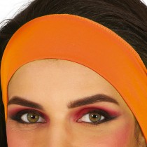 BANDEAU STRETCH SPORT ANNÉES 80 ADULTE FLUO ORANGE