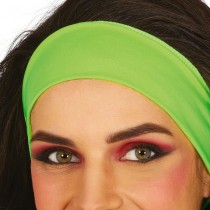 BANDEAU STRETCH SPORT ANNÉES 80 ADULTE FLUO VERT