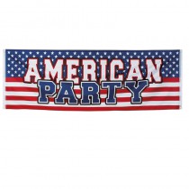 BANNIÈRE AMERICAN PARTY 74 x 220 CM