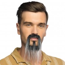 BARBE GRISONNANTE ASIE POSTICHE AUTOCOLLANT HOMME