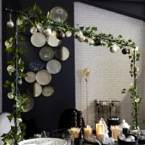 BARRE DÉCORATIVE DE TABLE AJUSTABLE FER NOIR