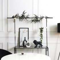 BARRE DÉCORATIVE DE TABLE AJUSTABLE FER NOIR