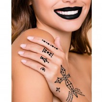 BIJOUX DE PEAU ADHÉSIF MAIN CROIX GOTHIQUE ADULTE