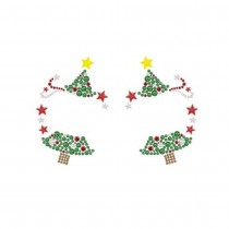 BIJOUX DE PEAU ADHÉSIF VISAGE NOËL SAPIN FEMME