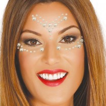 BIJOUX DE PEAU ADHÉSIF VISAGE STRASS FÊTE FEMME