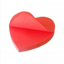 BLOC-NOTES CŒUR 100 PETITS MOTS D\'AMOUR 8CM ROUGE