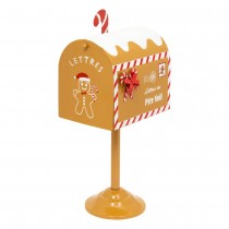 BOÎTE AUX LETTRES PAIN D\'ÉPICES MÉTAL 31.5CM CARAMEL