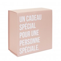 BOÎTE CADEAU CARTON PLIABLE FESTIF 25.2X12X25.2CM