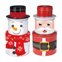 BOÎTE RANGEMENT PROVISION NOËL 3 NIVEAUX 13.7X26CM