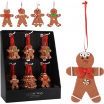 BONHOMME PAIN D\'&Eacute;PICES SUSPENSION 8CM CARAMEL