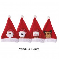 BONNET DE PÈRE NOËL ENFANT PELUCHE