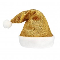 BONNET NOËL ÉCLAT SCINTILLANT OR ADULTE