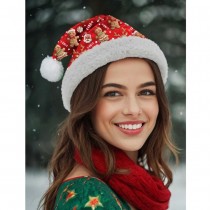 BONNET NOËL GOURMANDISES POLYESTER ROUGE ADULTE