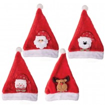 BONNET PELUCHE TRADITION MOTIFS DE NOËL ENFANT