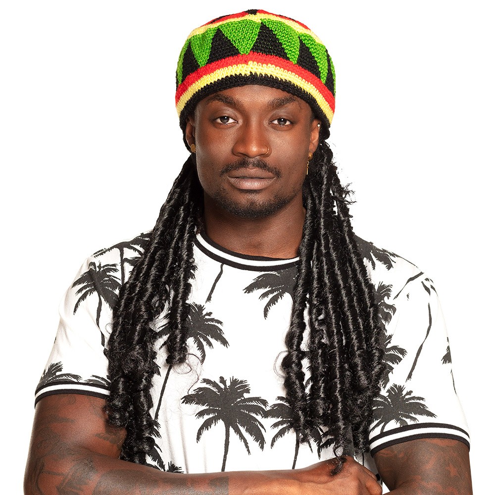 CHAPEAU RASTA AVEC DREADLOCKS