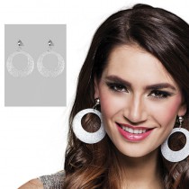 BOUCLE D\'OREILLES GLITTER ARGENT