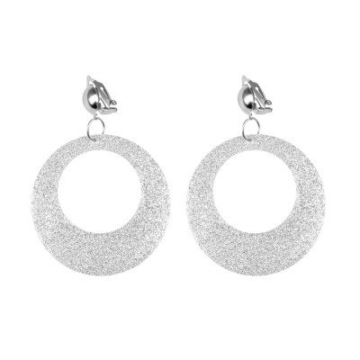 BOUCLES D\'OREILLES ARGENT PAILLETÉ ADULTE