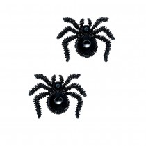 BOUCLES OREILLES PENDENTIF ARAIGNÉE NOIR FEMME