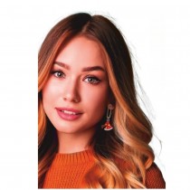 BOUCLES OREILLES PENDENTIF BONNET NOËL ROUGE