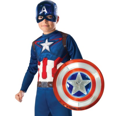 BOUCLIER PVC MÉTALLISÉ CAPTAIN AMERICA 30.5CM