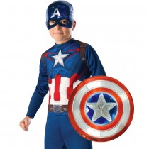 BOUCLIER PVC MÉTALLISÉ CAPTAIN AMERICA 30.5CM