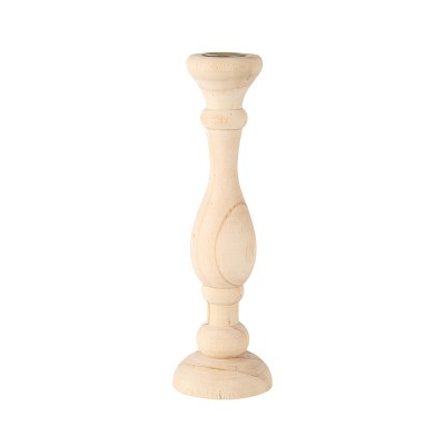 BOUGEOIR BOIS WOODIE 24CM NATUREL