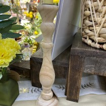 BOUGEOIR BOIS WOODIE 29.5CM NATUREL