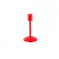 BOUGEOIR CHANDELIER VERRE 2.2X15CM ROUGE