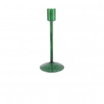 BOUGEOIR CHANDELIER VERRE 2.2X20CM VERT ANGLAIS