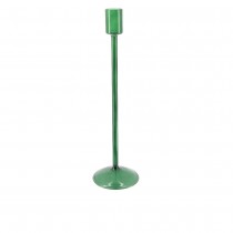 BOUGEOIR CHANDELIER VERRE 2.2X30CM VERT ANGLAIS