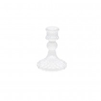 BOUGEOIR FLAMBEAU 8X10.5CM TRANSPARENT