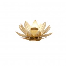 BOUGEOIR FLAMBEAU LOTUS 11.5X5CM OR