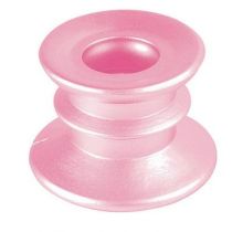 BOUGEOIR SUÈDE ROSE PALE NACRÉ 4 CM