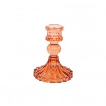 BOUGEOIR VERRE NOBLESSE 10.5CM TERRACOTTA