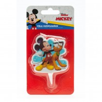 BOUGIE ANNIVERSAIRE 2D MICKEY PLUTO 7.5CM