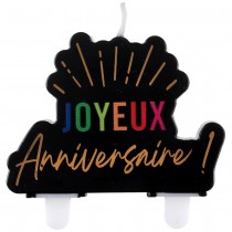 BOUGIE ANNIVERSAIRE MULTI 8.1X7.5CM