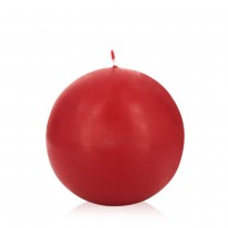 BOUGIE BOULE SÉCURITÉ 23H 80MM ROUGE
