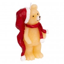 BOUGIE CIRE OURS CANDIDE BONNET LONG NOËL 10.7CM