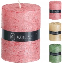 BOUGIE CIRE PILIER CYLINDRIQUE 6X8CM