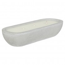 BOUGIE CITRONELLE 10H POT CIMENT 580G 40X15.5X8CM