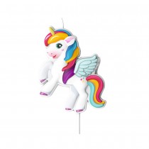 BOUGIE D\'ANNIVERSAIRE LICORNE 8CM