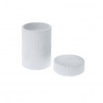 BOUGIE EN POT CYLINDRE PORCELAINE 11.2CM BLANC