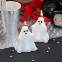 BOUGIE PARAFFINE FANT?\ ME ERRANT 7.5X8.5CM BLANC