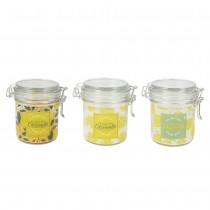 BOUGIE PARFUMÉE CITRONNELLE BOCAL À CLIP 11CM