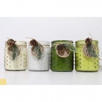 BOUGIE PARFUMÉE VANILLE DÉCO VERRE 20-25H 12.5CM