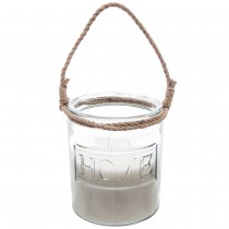 BOUGIE PARFUMÉE VANILLE MUSC VERRE JUTE 780G 42H