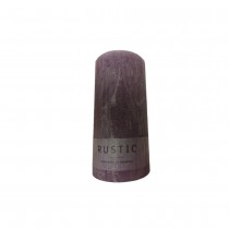 BOUGIE PILIER CIRE RUSTIQUE 8X6CM 25H LILAS